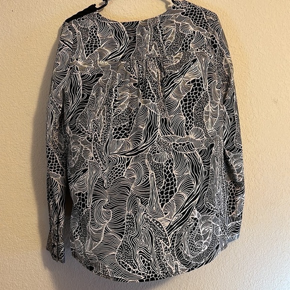 Diane Von Furstenberg Black and White Top - Picture 3 of 9